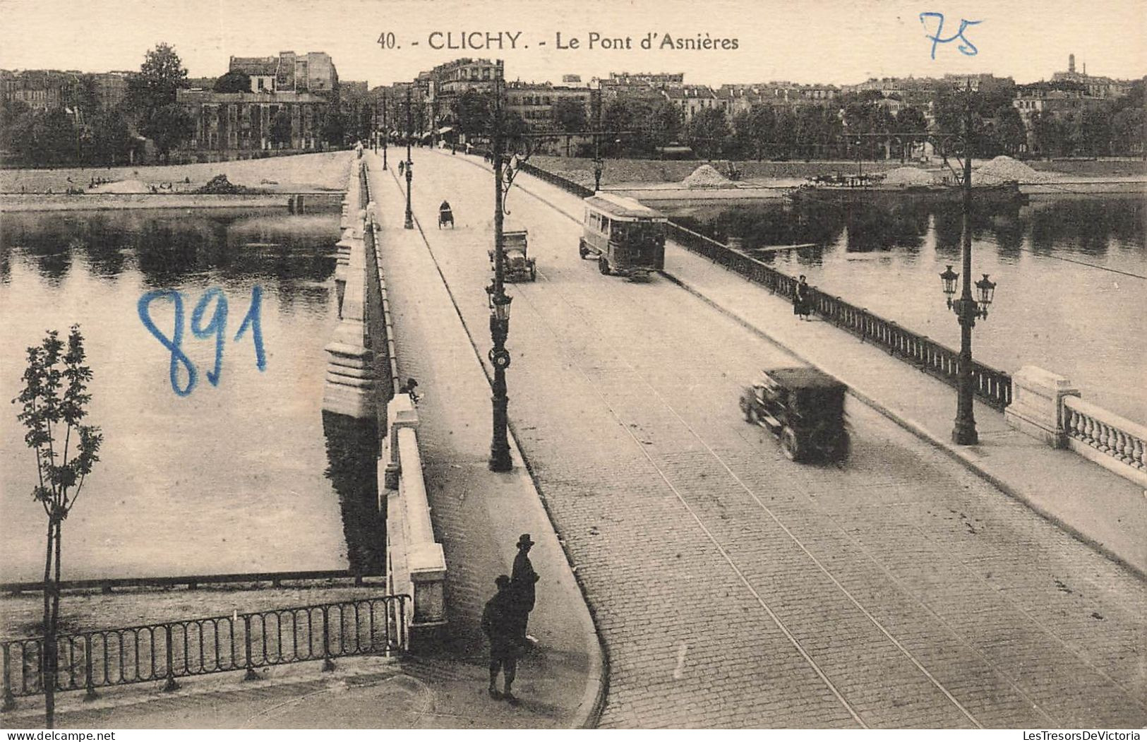 FRANCE - Clichy - Vue Sur Le Pont D'Asnières - Carte Postale Ancienne - Clichy