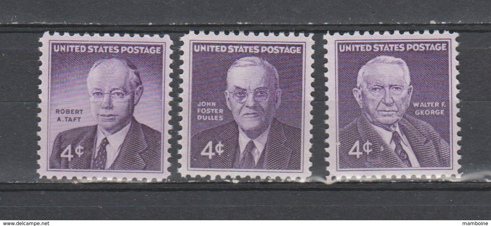 USA   1960 N° 694 / 96 =  3 Valeurs  Neuf X X - Unused Stamps