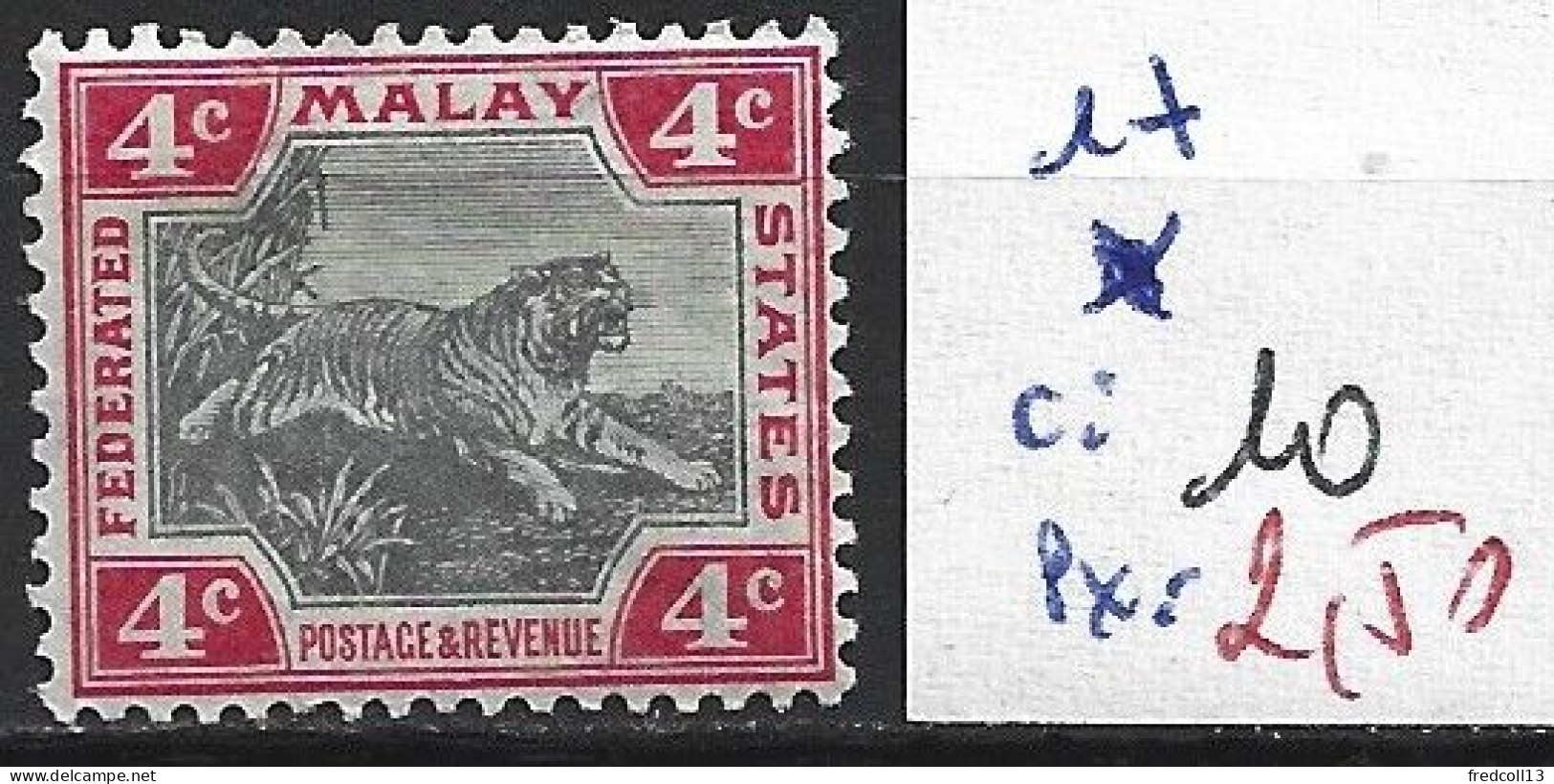 MAKAISIE 17 * Côte 10 € - Federated Malay States