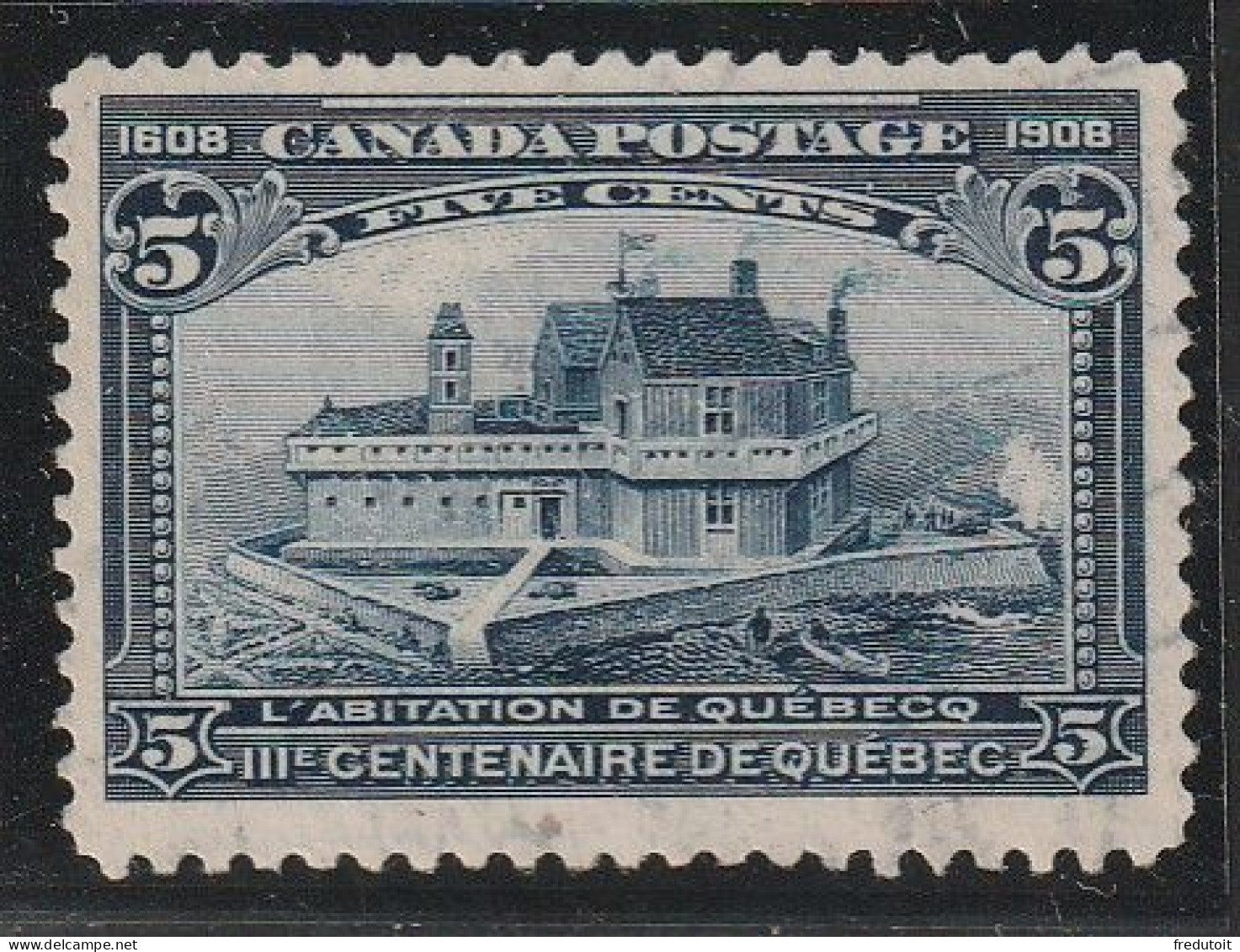 CANADA - N°88 Obl (1908) Tricentenaire De La Fondation De Québec - Used Stamps