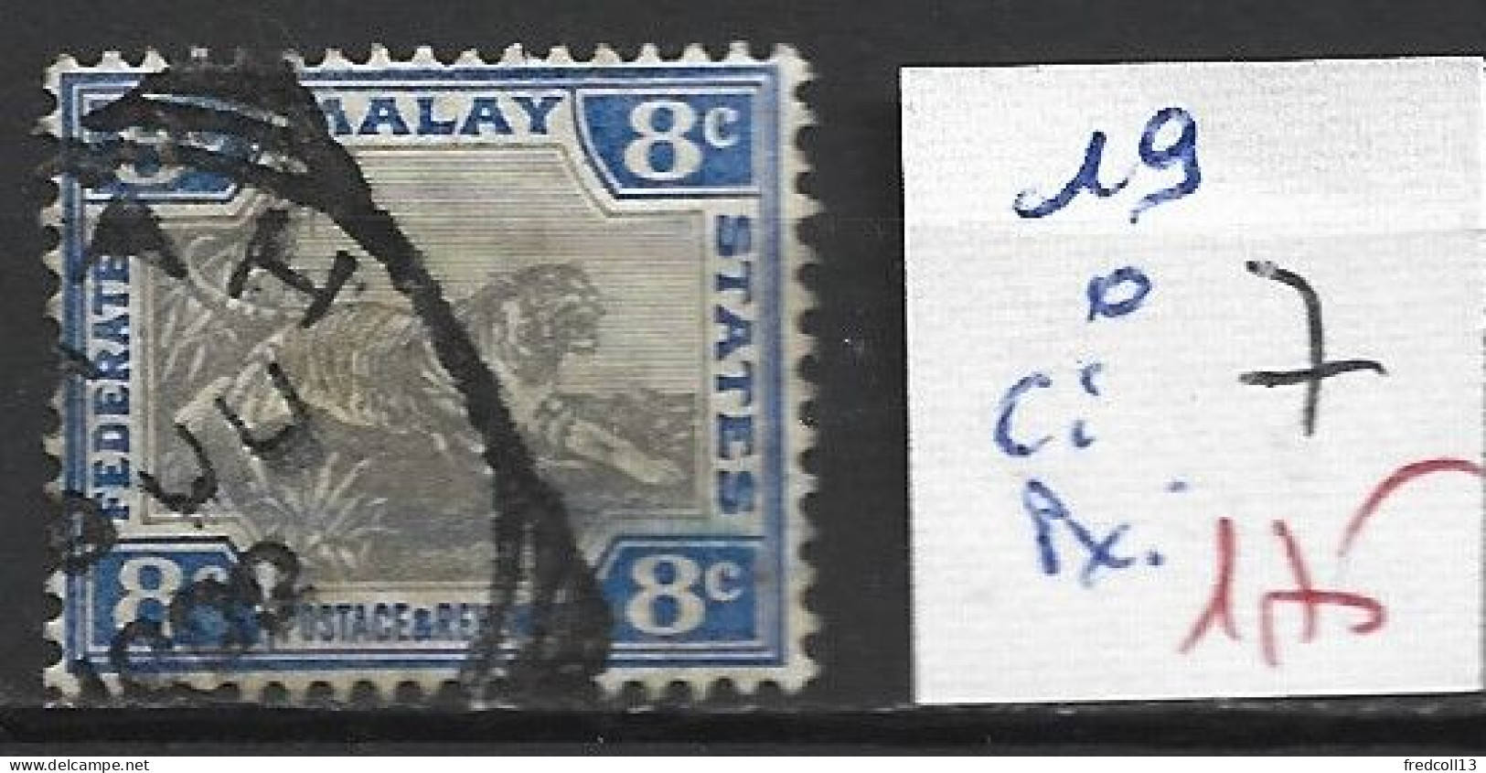 MAKAISIE 19 Oblitéré Côte 7 € - Federated Malay States