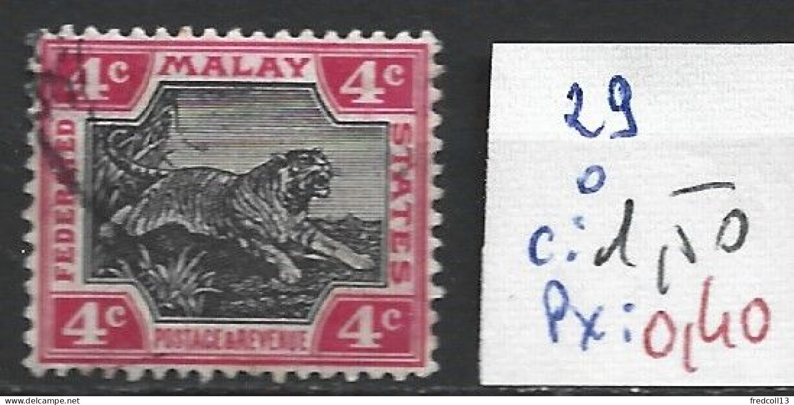 MAKAISIE 29 Oblitéré Côte 1.50 € - Federated Malay States