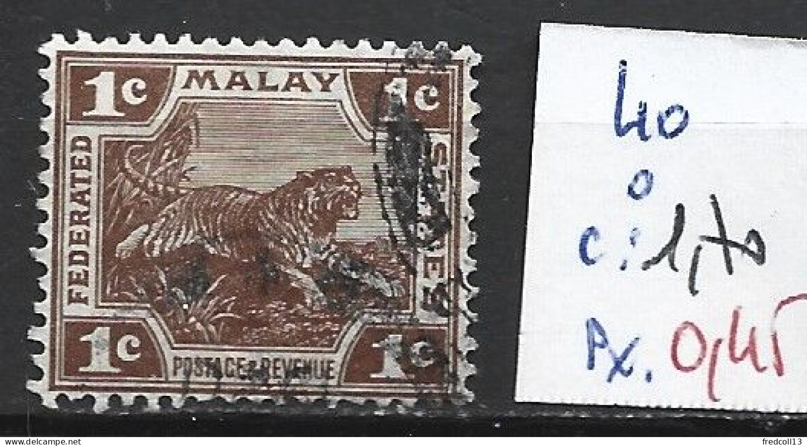 MAKAISIE 40 Oblitéré Côte 1.70 € - Federated Malay States