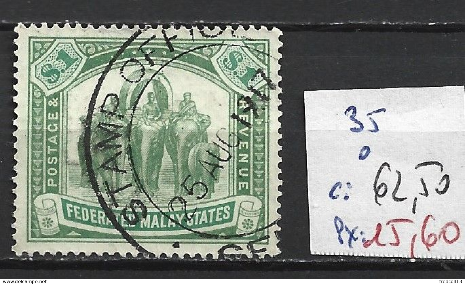 MAKAISIE 35 Oblitéré Côte 62.50 € - Federated Malay States