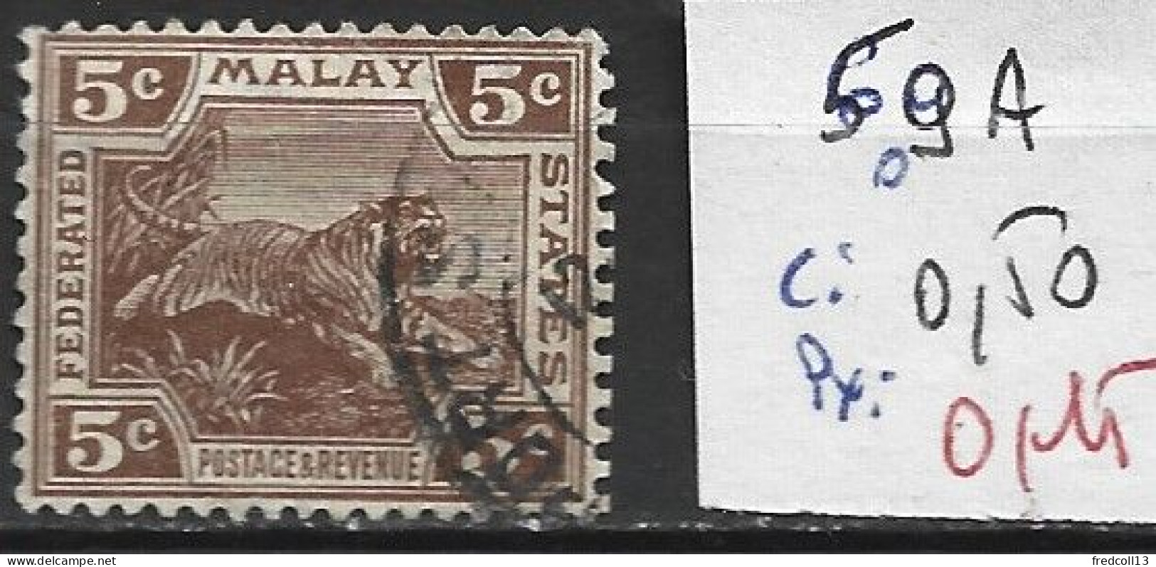 MAKAISIE 59A Oblitéré Côte 0.50 € - Federated Malay States