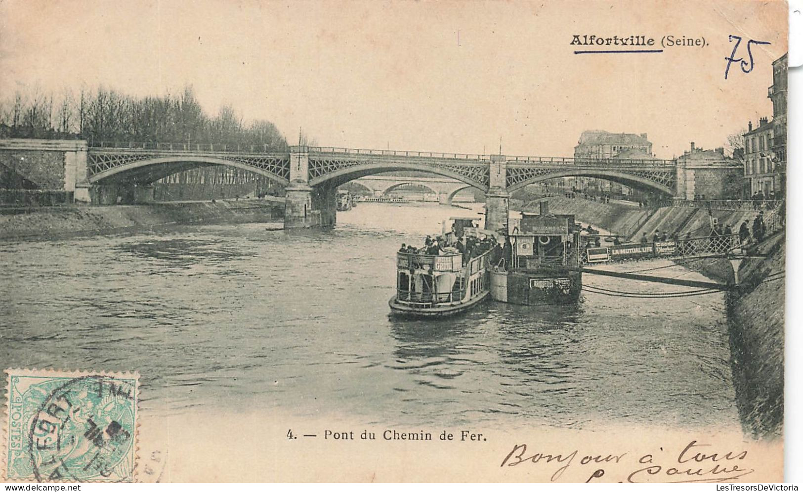 FRANCE - Alfortville - Vue Sur Le Pont Du Chemin De Fer - Carte Postale Ancienne - Alfortville