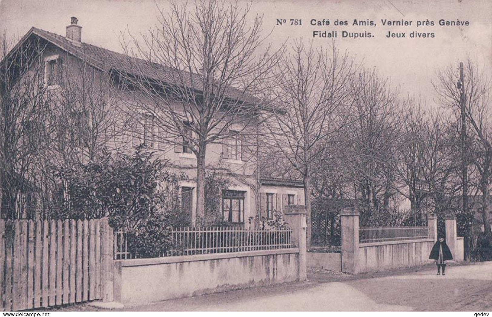 Genève, Vernier, Café Des Amis, Fidali Dupuis, Jeux Divers (781) - Vernier