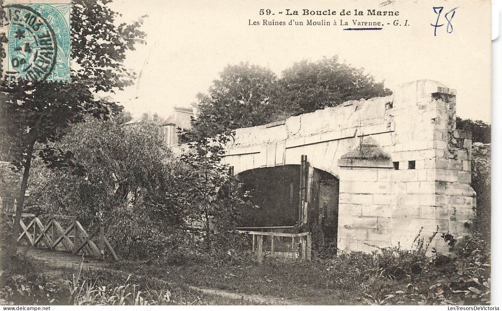 FRANCE - Les Ruines D'un Moulin à La Varenne - La Boucle De La Marne - G.I - Carte Postale Ancienne - Autres & Non Classés