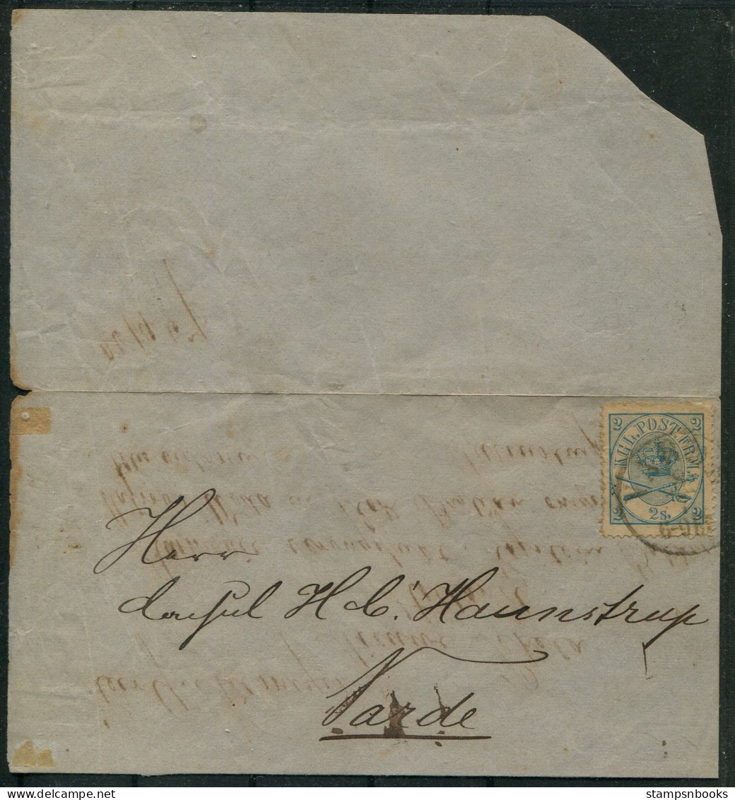 1867 Denmark 2sk Large Oval On (Large Part)  Entire - Holland - Briefe U. Dokumente