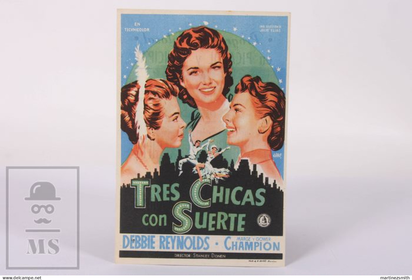 Original 1951 Give A Girl A Break / Movie Advt Brochure - Marge Champion, Gower Champion, Debbie Reynolds- 12,5 X 8,5 Cm - Pubblicitari