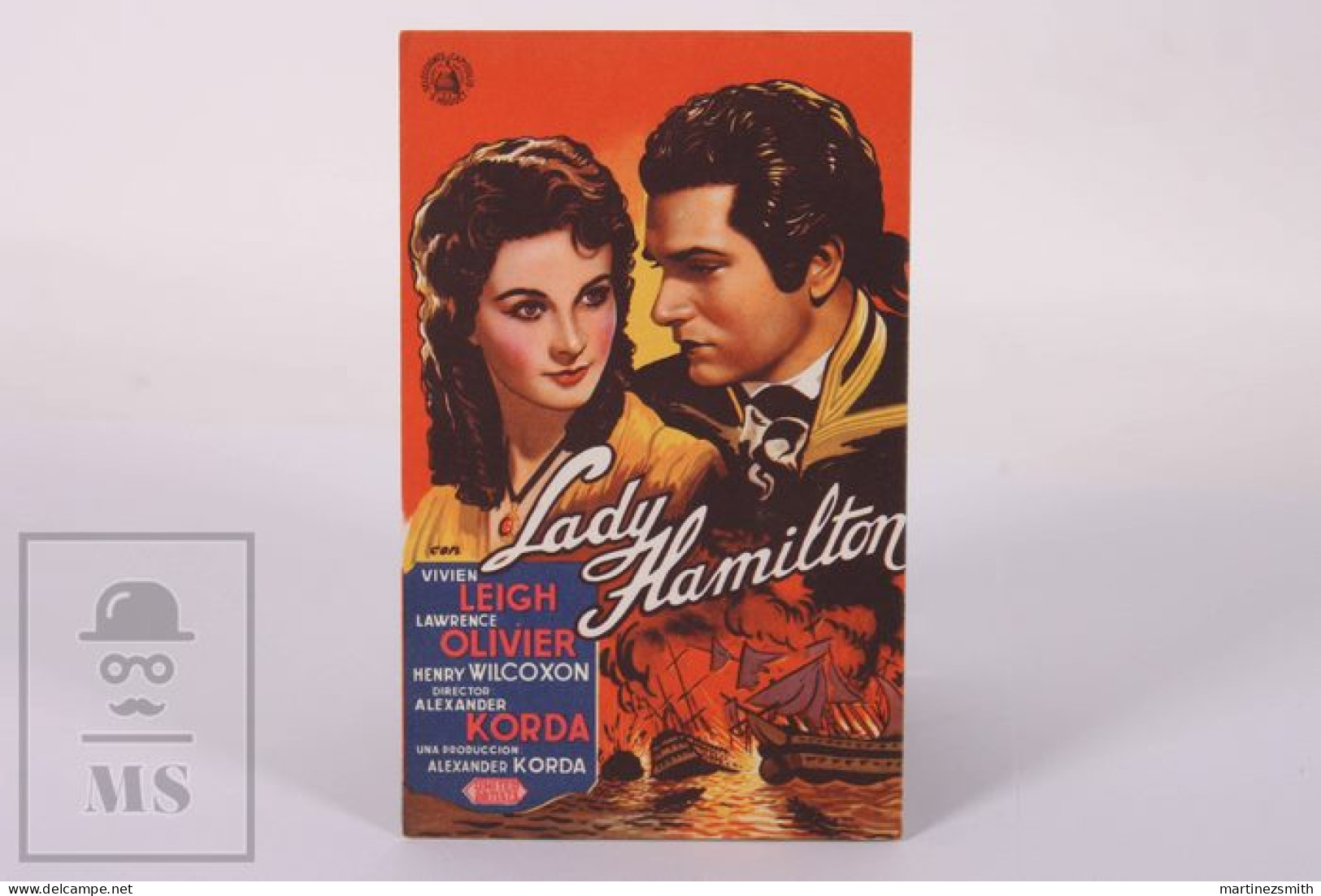 Original 1940's That Hamilton Woman / Movie Advt Brochure - Vivien LeighLaurence Olivier  - Folded 15 X 9,5 Cm - Pubblicitari