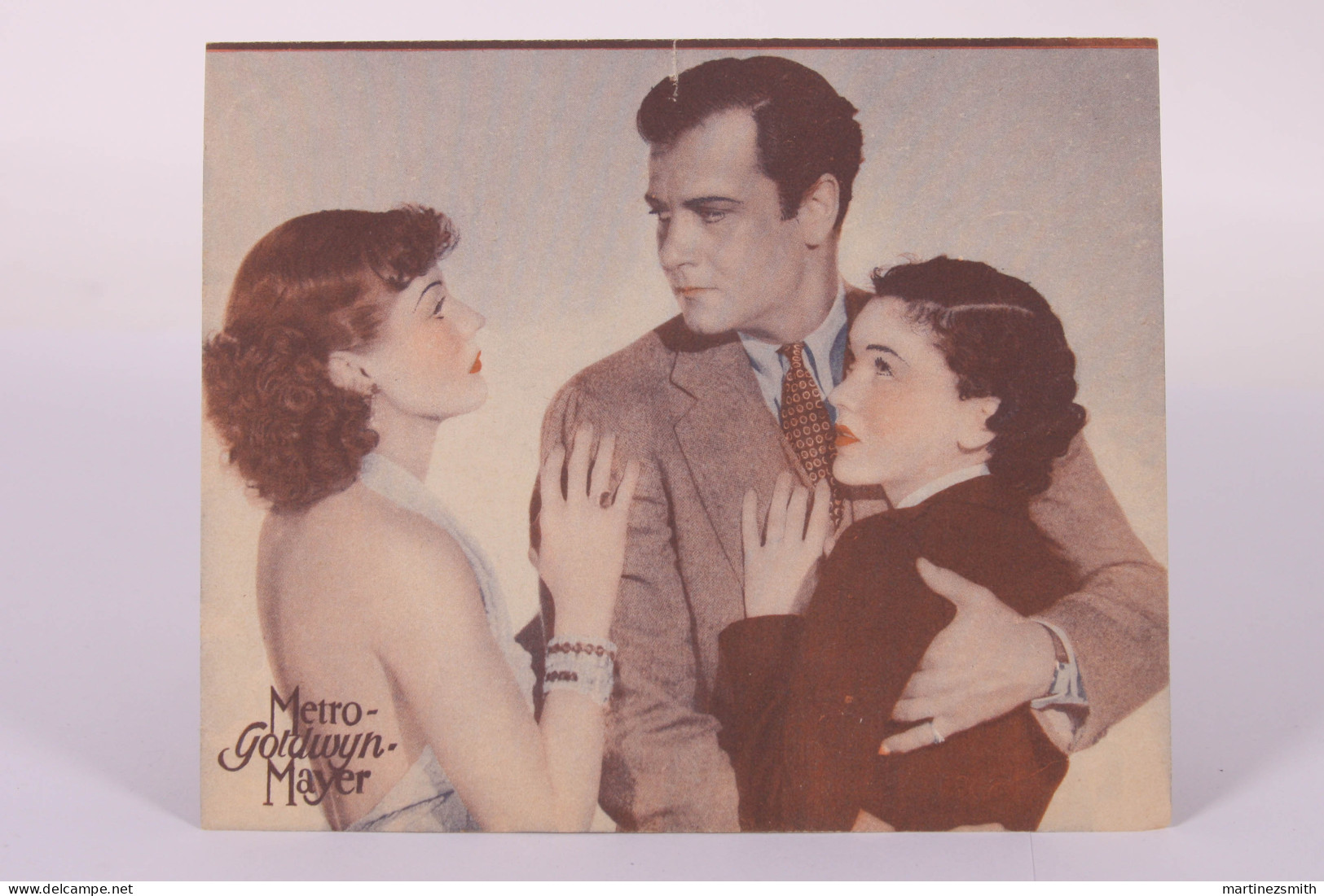 Original 1940's Woman Wanted / Movie Advt Brochure - Maureen O'Sullivan, Joel McCrea - Folded 12,5 X 15,5 Cm - Publicidad
