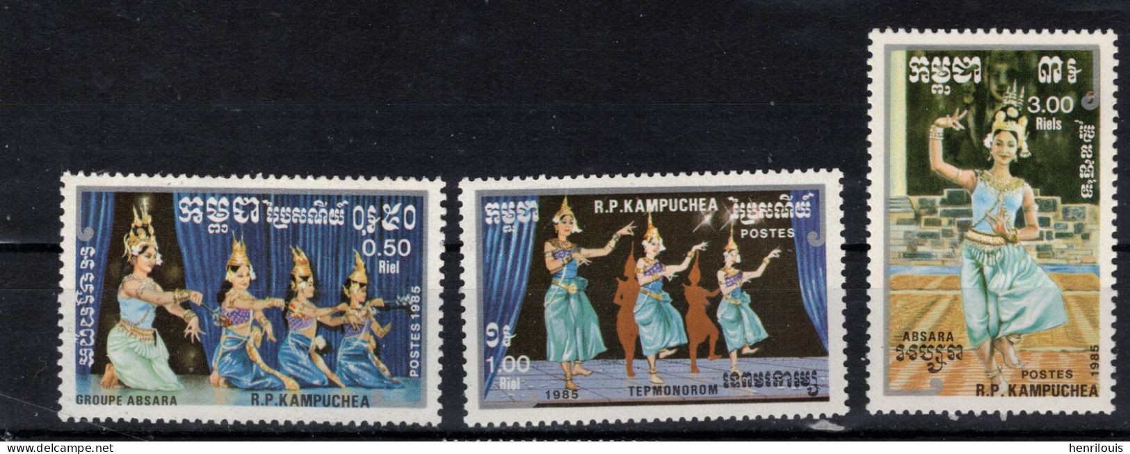 KAMPUCHEA   Timbres Neufs ** De 1985 ( Ref 49 A )  Art - Danse - Kampuchea