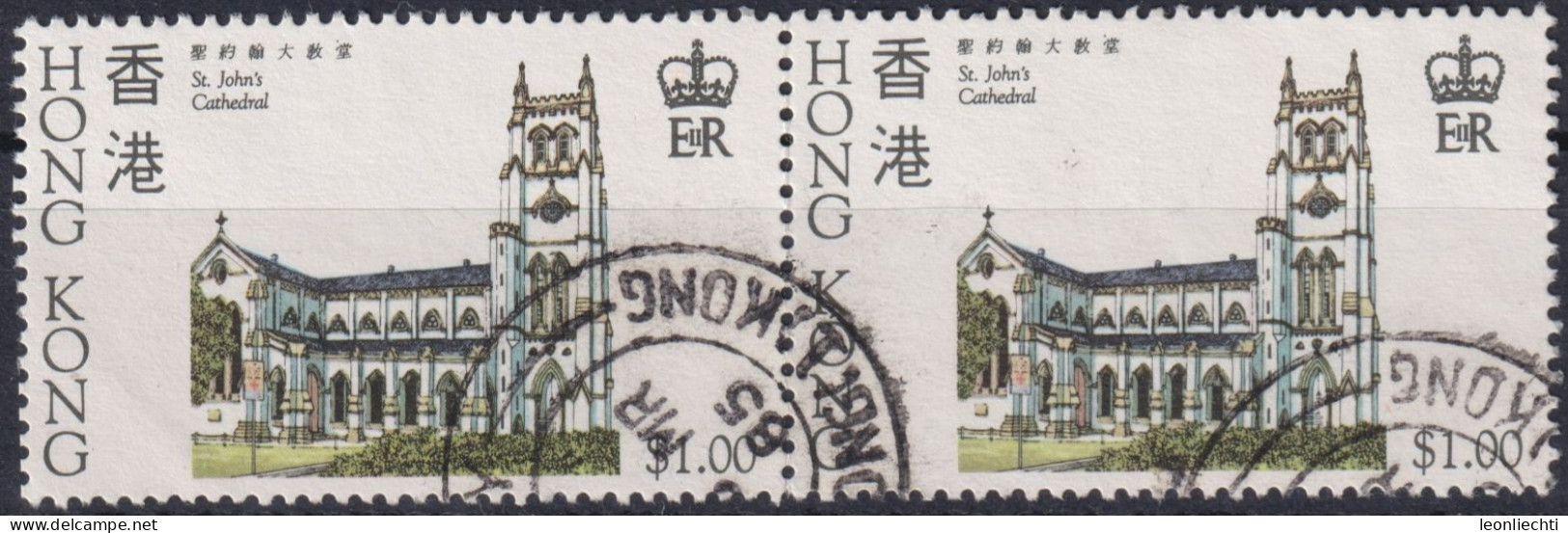 1985 Hong Kong (1997- ° Mi:HK 440, Sn:HK 440, Yt:HK 434,St. John’s Cathedral, Historical Buildings Of Hong Kong - Usati