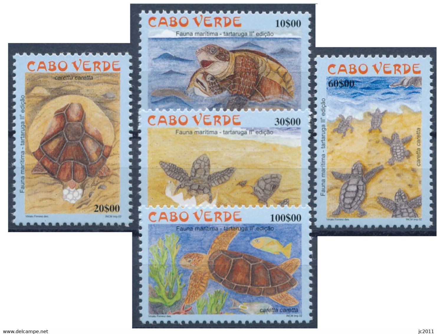 Cabo Verde - 2002 - Turtles - MNH - Cape Verde