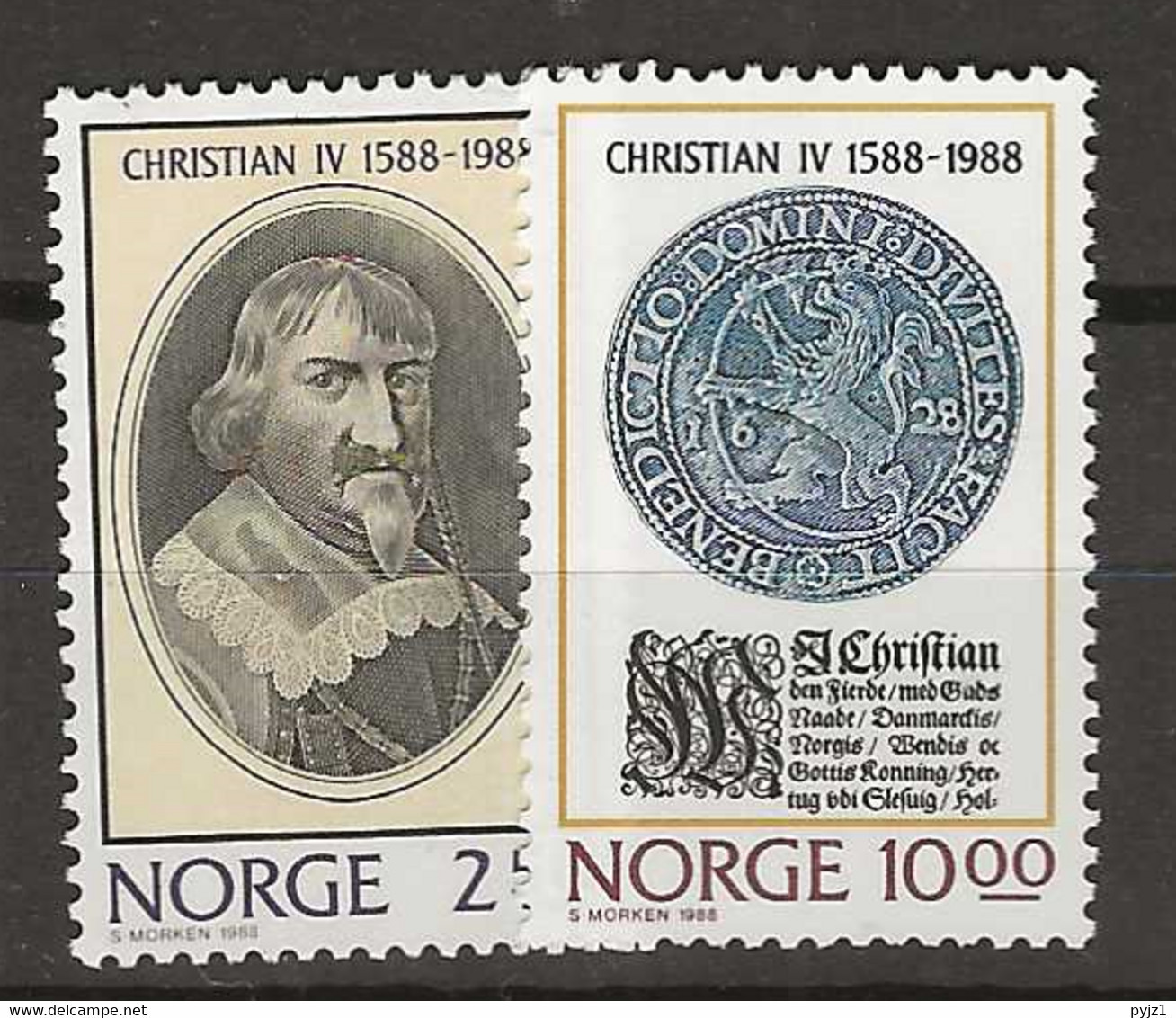 1988 MNH Norway, Mi 1001-2 Postfris** - Ungebraucht