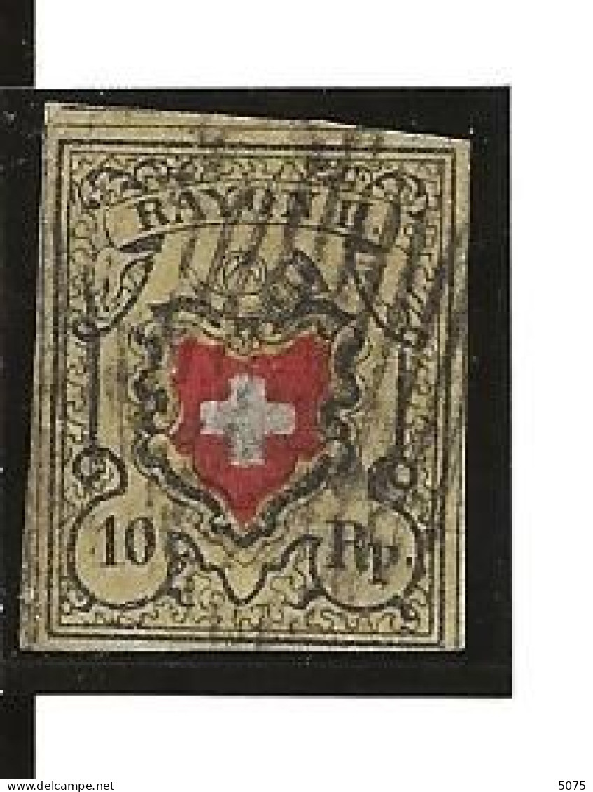 1850 Rayon II Z 16II Obl Signé  Won Der Weid - 1843-1852 Timbres Cantonaux Et  Fédéraux