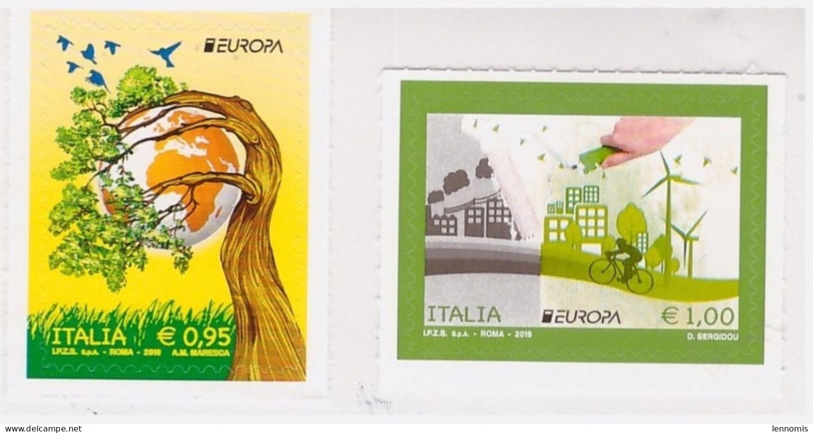 Italie Europa 2016 Neuf Adhésifs N° 3669/3670 Ecologie - 2016