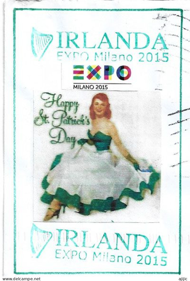 IRLANDE EXPO MILANO 2015., Belle Lettre Du Pavillon Irlandais à L'Expo Universelle  De Milan,adressée à Andorra - Other & Unclassified