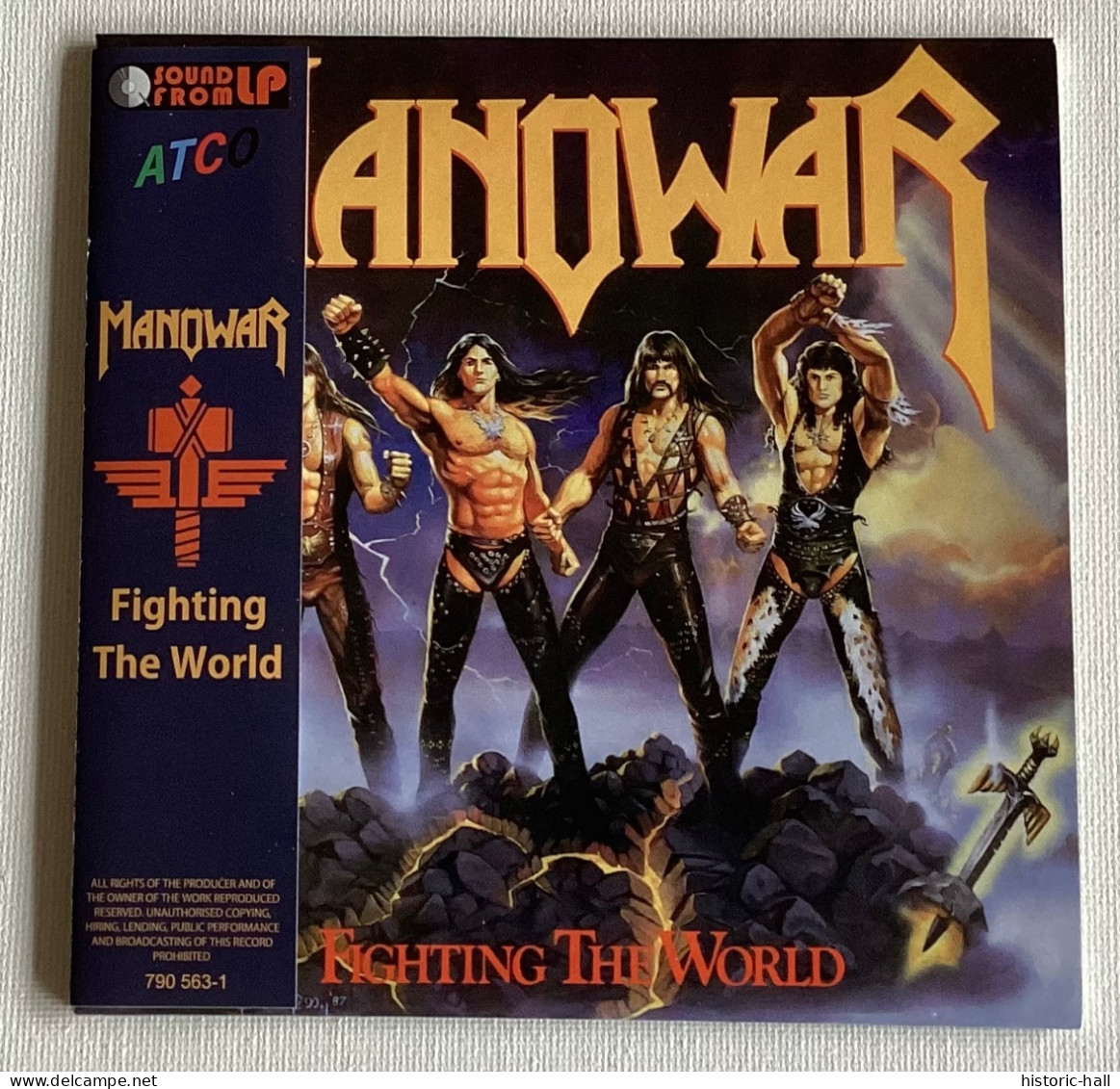 MANOWAR - Fighting The World - CD MINI LP - 1987/05 -  Russian Press - Hard Rock & Metal