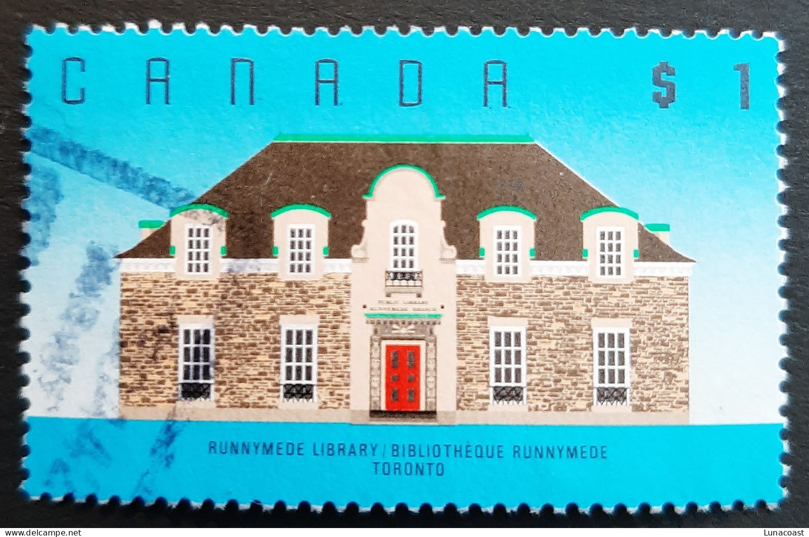 Canada 1989  USED  Sc1181,   1$ Architecture, Runnymede Library - Gebruikt