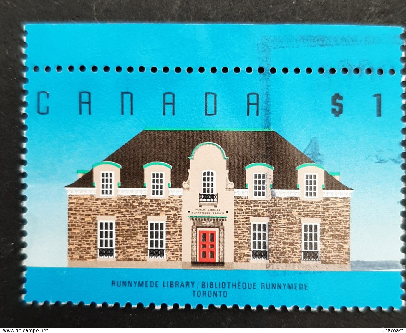 Canada 1989  USED  Sc1181,   1$ Architecture, Runnymede Library - Usados