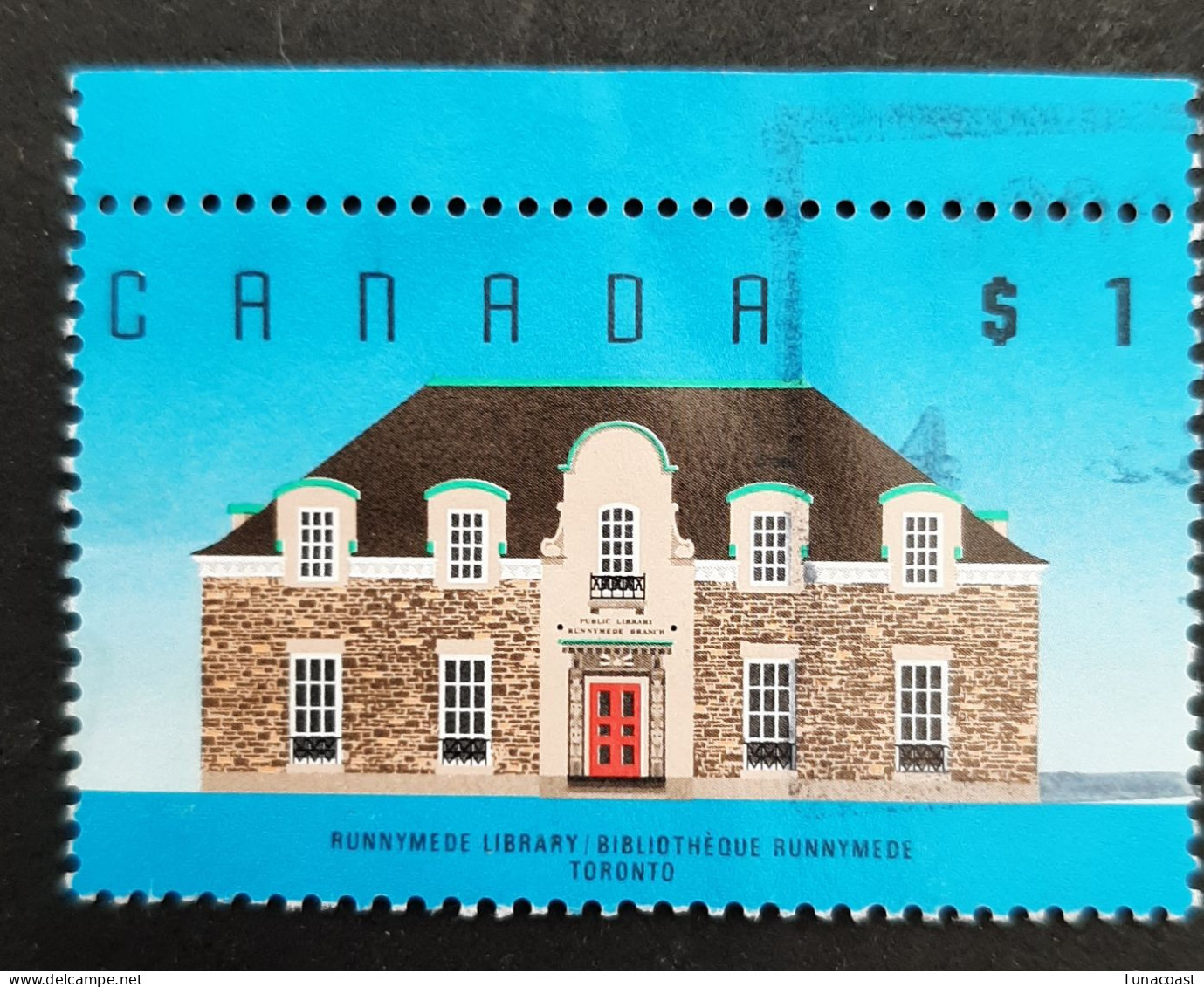 Canada 1989  USED  Sc1181,   1$ Architecture, Runnymede Library - Oblitérés