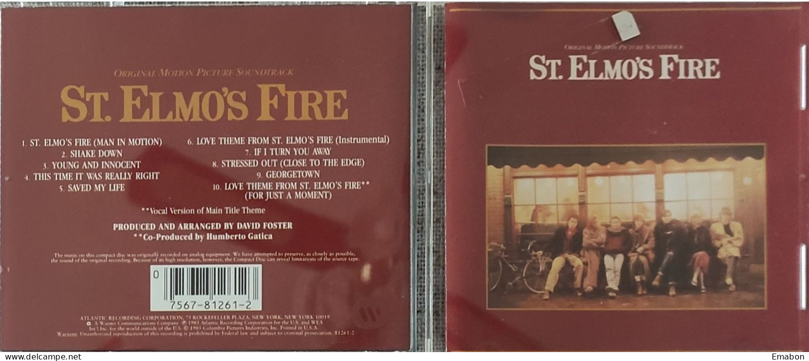 BORGATTA - FILM MUSIC  - Cd  DAVID FOSTER - ST HELMOS FIRE - ATLANTIC 1985 - USATO In Buono Stato - Soundtracks, Film Music