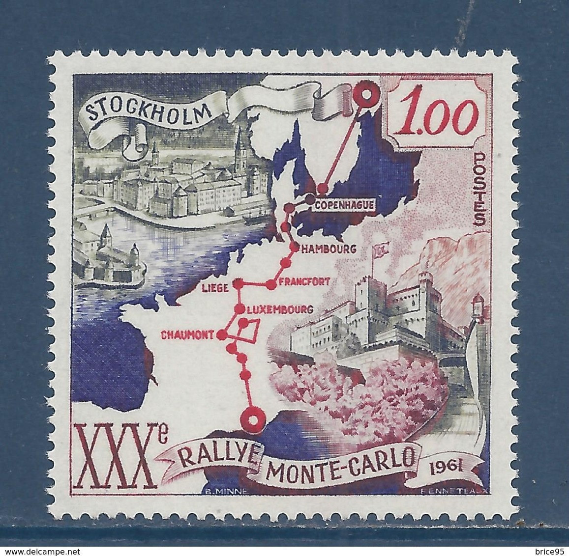 Monaco - YT N° 556 ** - Neuf Sans Charnière - 1961 - Unused Stamps