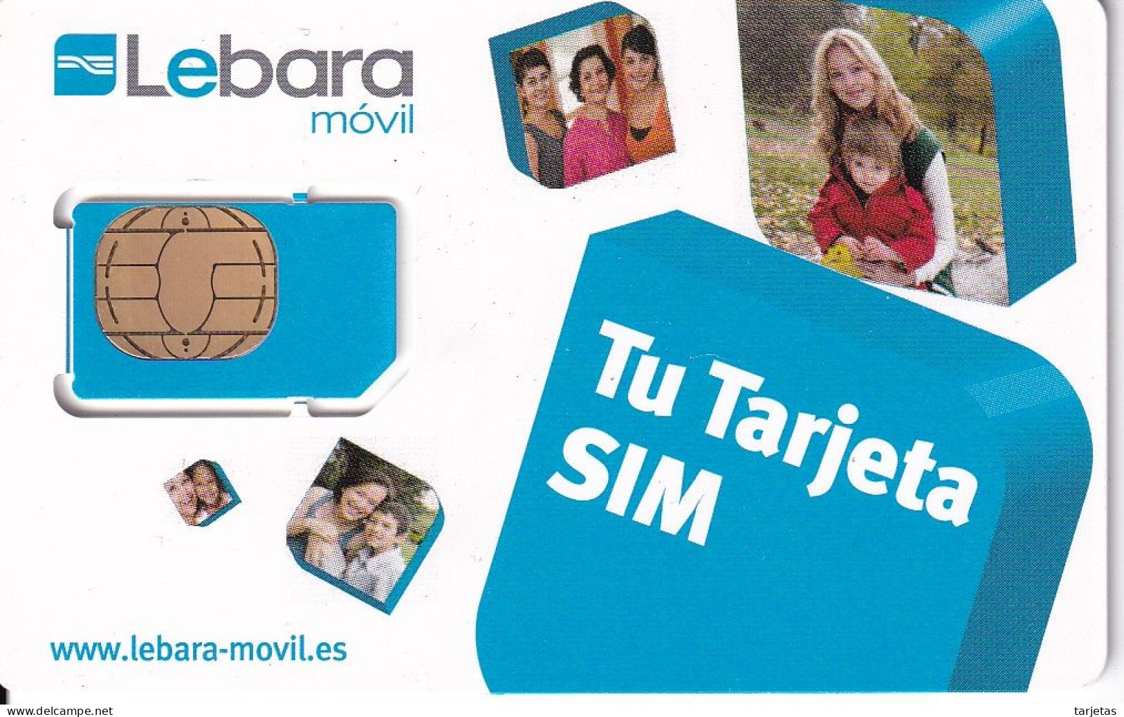 TARJETA DE ESPAÑA DE GSM-SIM  DE LEBARA MOVIL  (NUEVA-MINT) - Andere & Zonder Classificatie