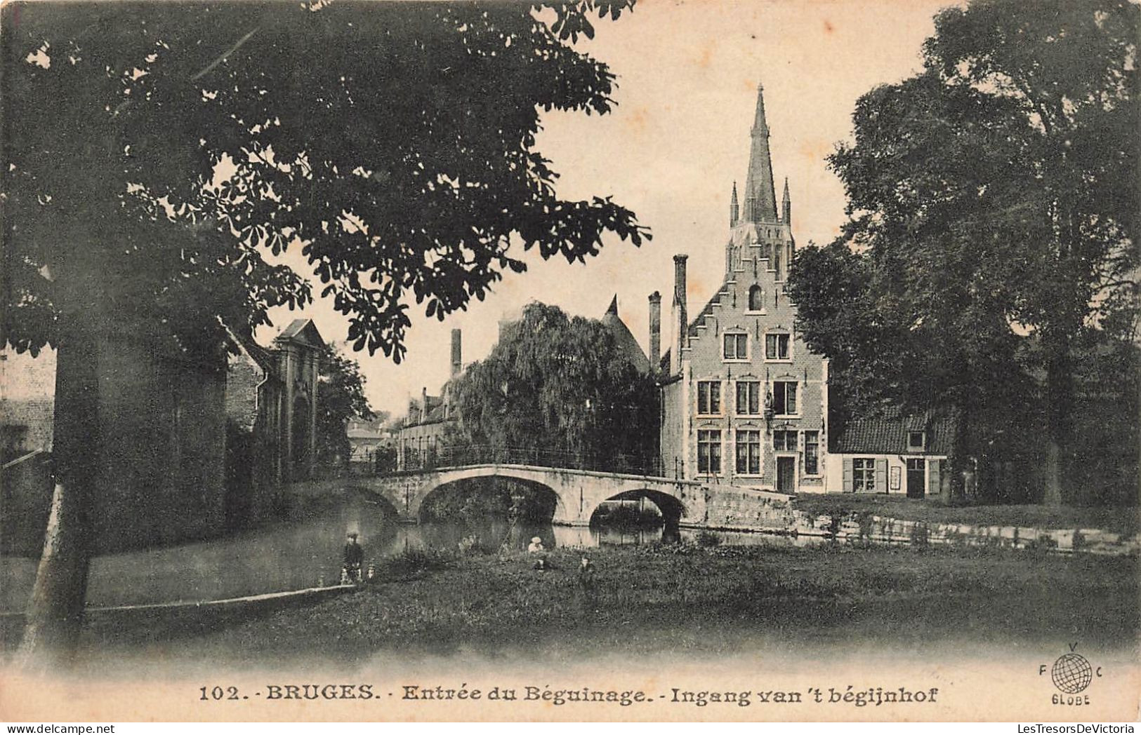 BELGIQUE - Bruges - Entrée Du Béguinage - Ingang Van't Bégijnhof - Carte Postale Ancienne - Brugge