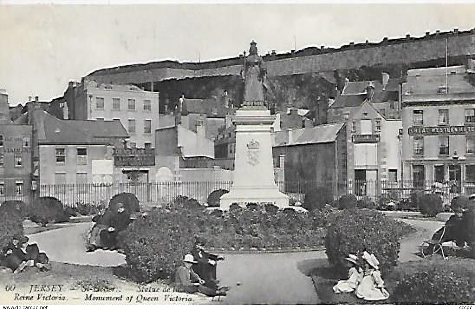 CPA Jersey Monument Of Queen Victoria - St. Helier