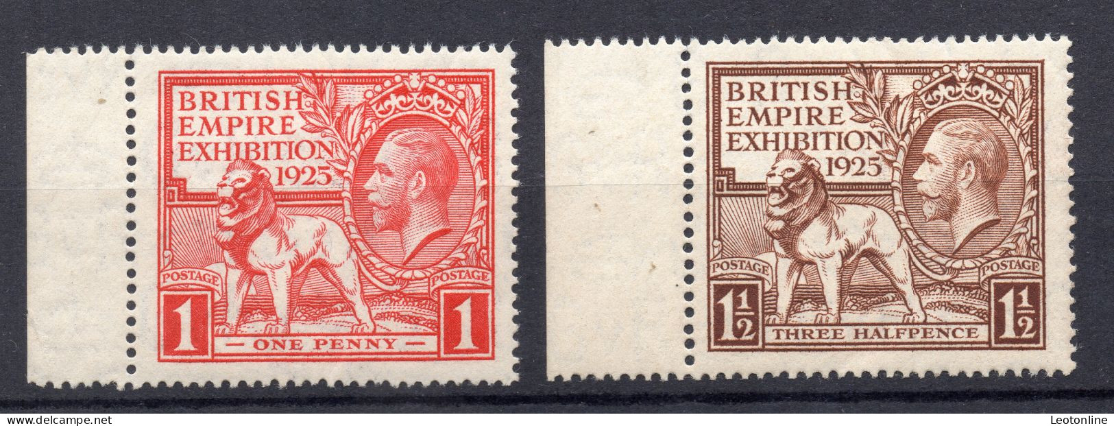 GB GRAN BRETAÑA  KGV 1925 -  SG 432 SG 433  YVERT 173/174 -  MNH - Unused Stamps