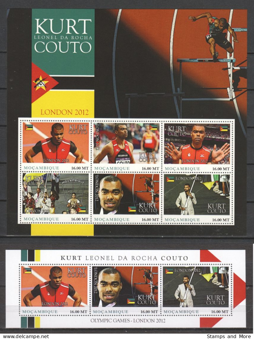 SUMMER OLYMPICS LONDON 2012 KURT COUTO - Set Of 2 MNH Sheets - Verano 2012: Londres