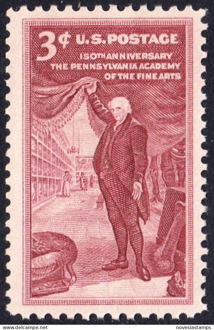 !a! USA Sc# 1064 MNH SINGLE - Pennsylvania Academy Of The Fine Arts - Unused Stamps
