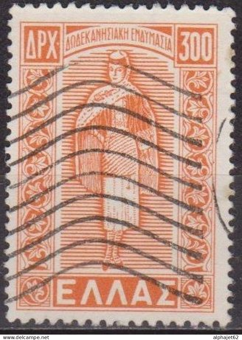 Iles Du Dodecanèse - GRECE - Costume Féminin - N°  557 A -1947 - Used Stamps