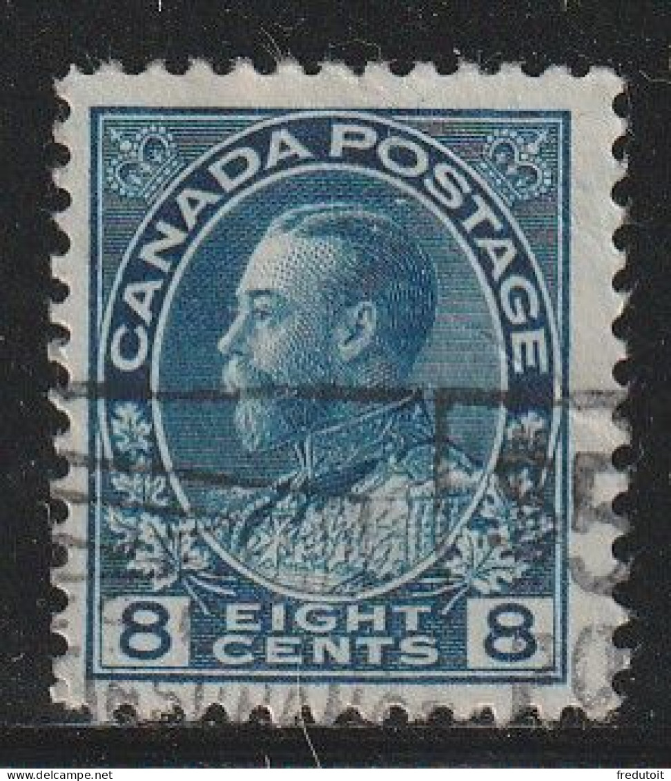 CANADA - N°115 Obl (1918-25) George V : 8c Bleu - Oblitérés