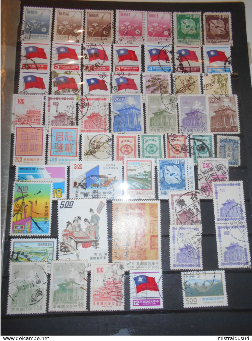 Taiwan Lot , 60 Timbres Obliteres - Lots & Serien