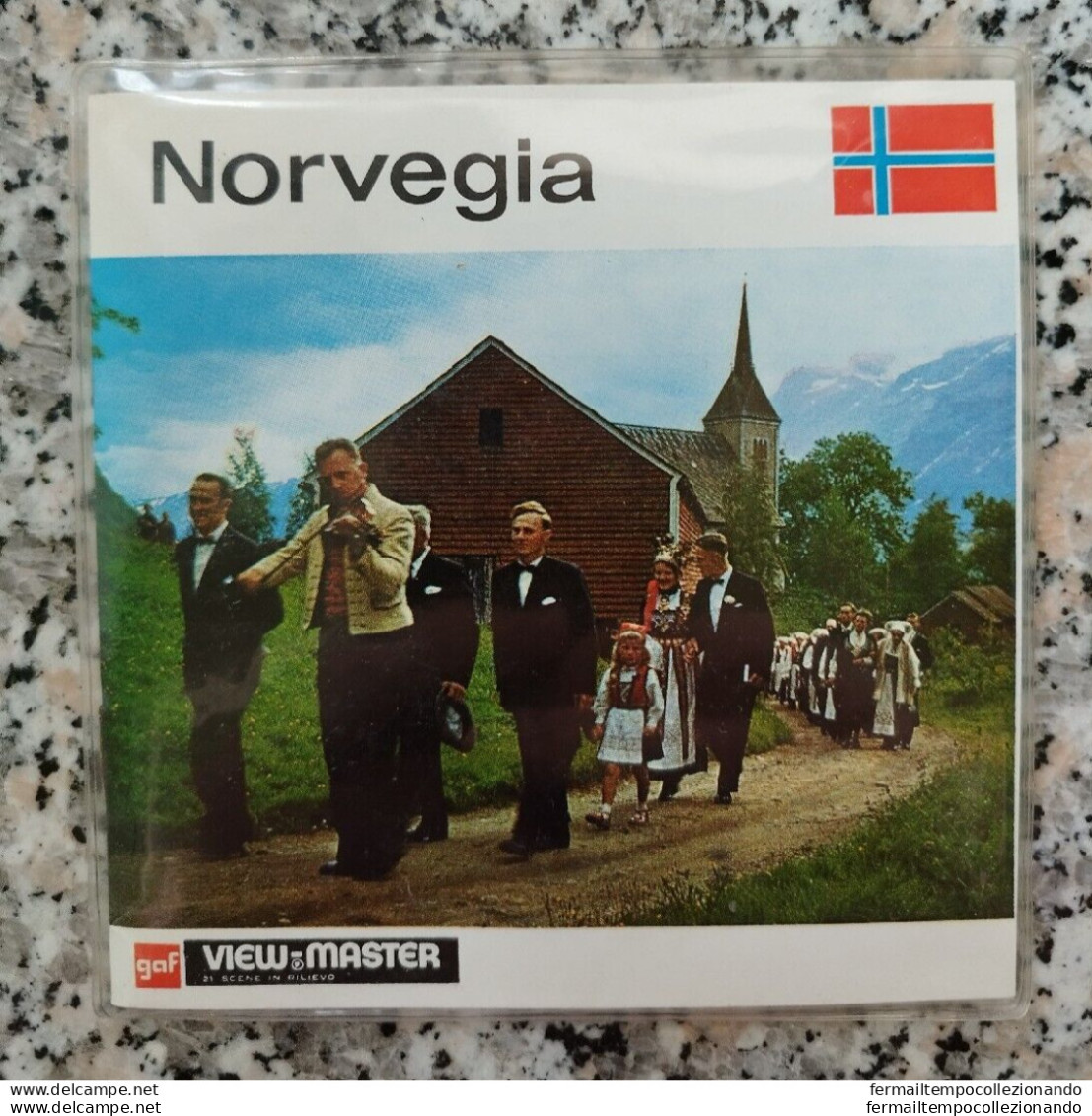 Bp73 View Master  Norvegia 21 Immagini Stereoscopiche Vintage - Visionneuses Stéréoscopiques