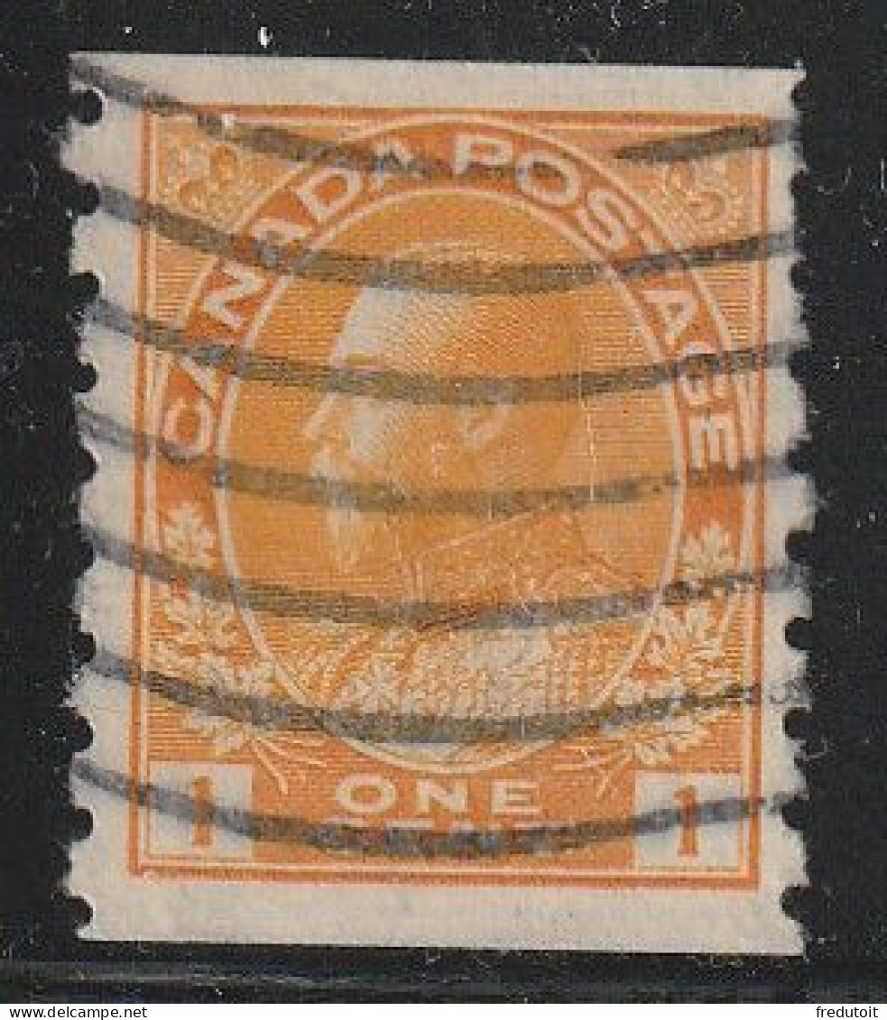 CANADA - N°108b Obl (1918-25) George V : 1c Rouge-orange - Oblitérés