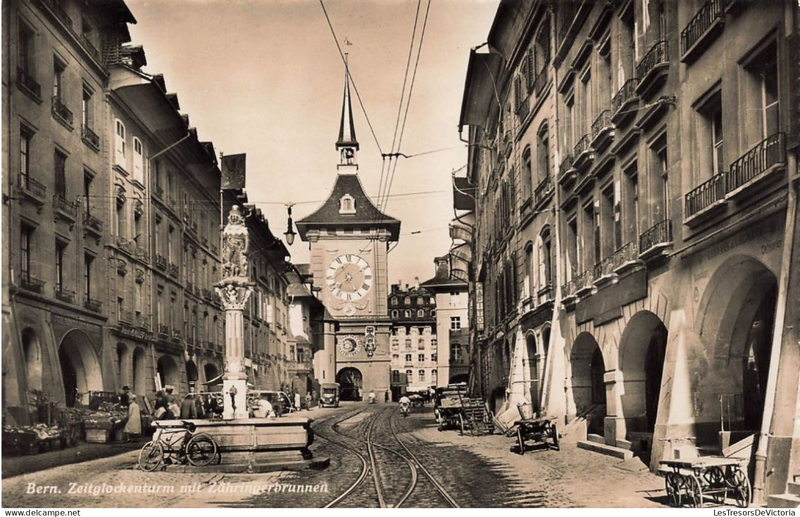 SUISSE - Bern - Zeitglockenturn Mit Zühhringerbrunnen - La Tour De L'Horloge - Carte Postale - Berne