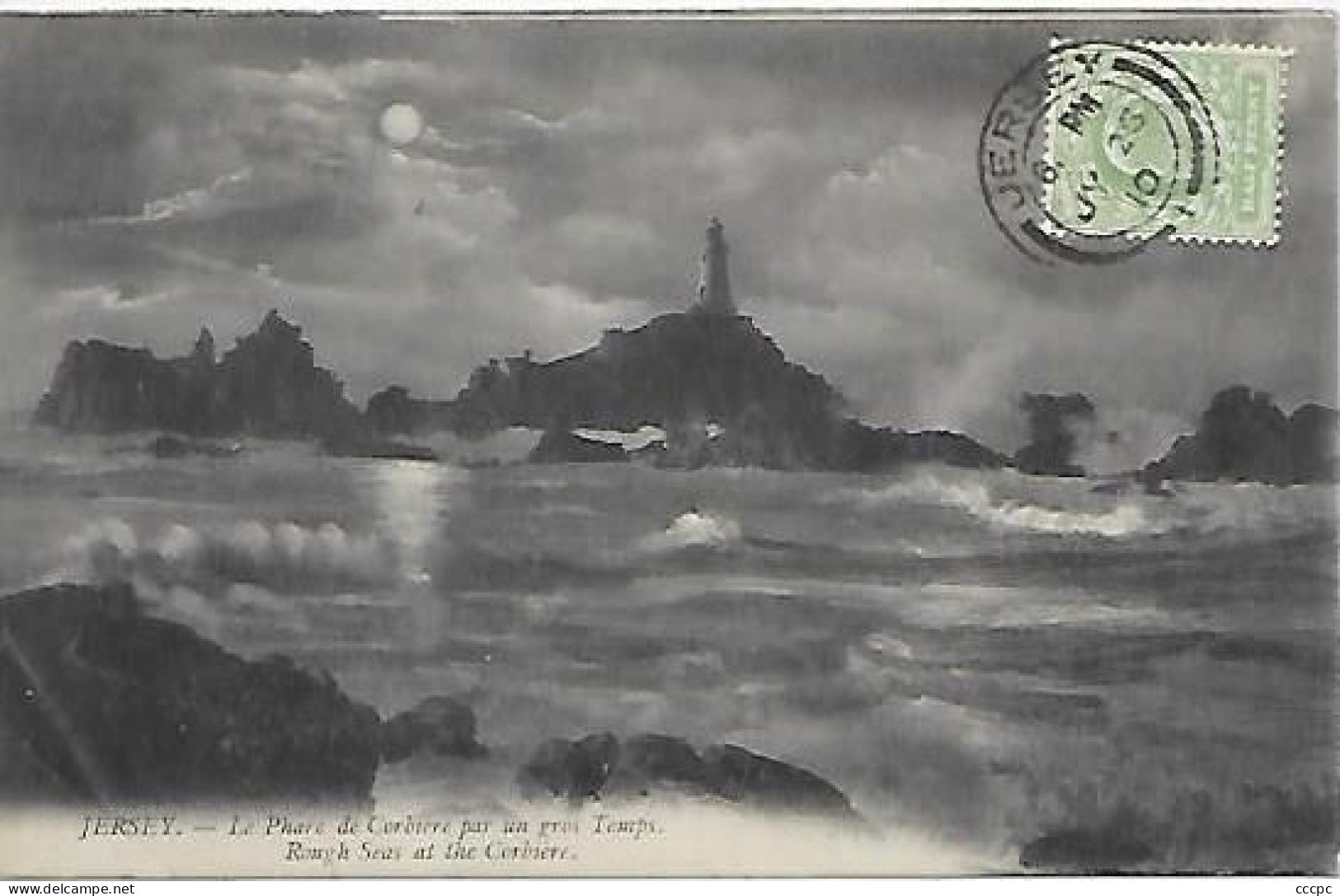 CPA Jersey Rough Sea At The Corbiere - La Corbiere