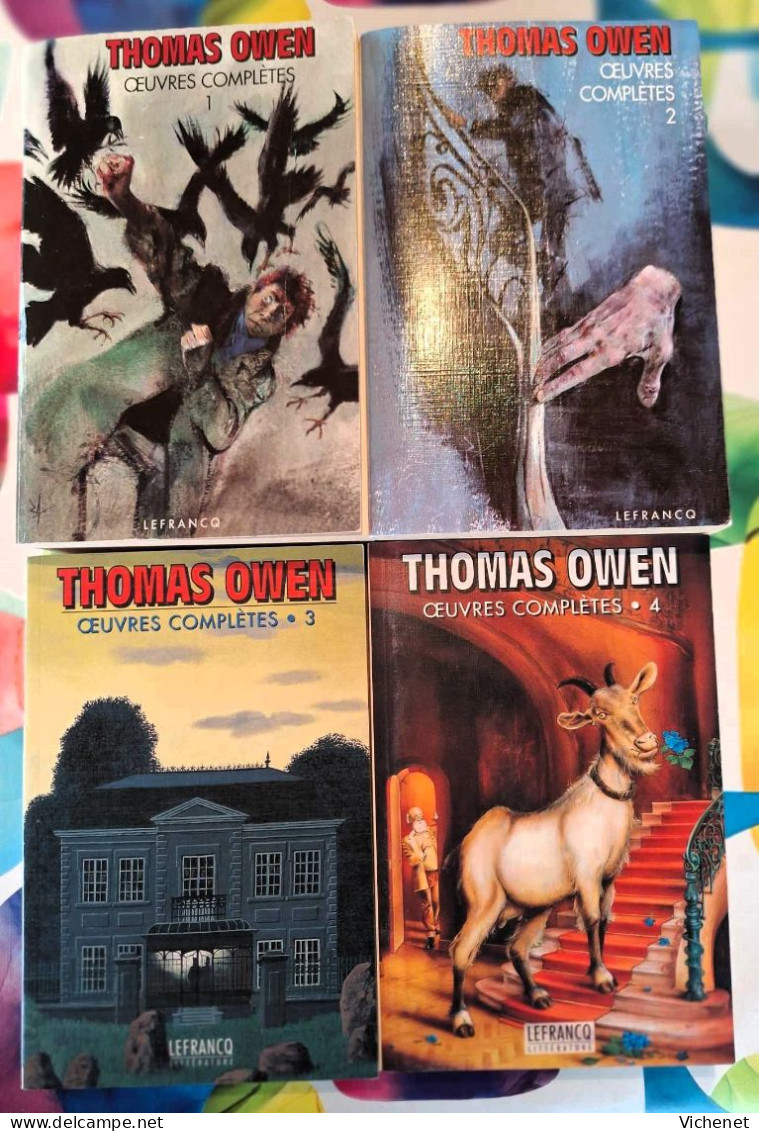 Thomas Owen - Oeuvres Complètes - Les 4 Tomes De L'Intégrale Lefrancq - Fantastique