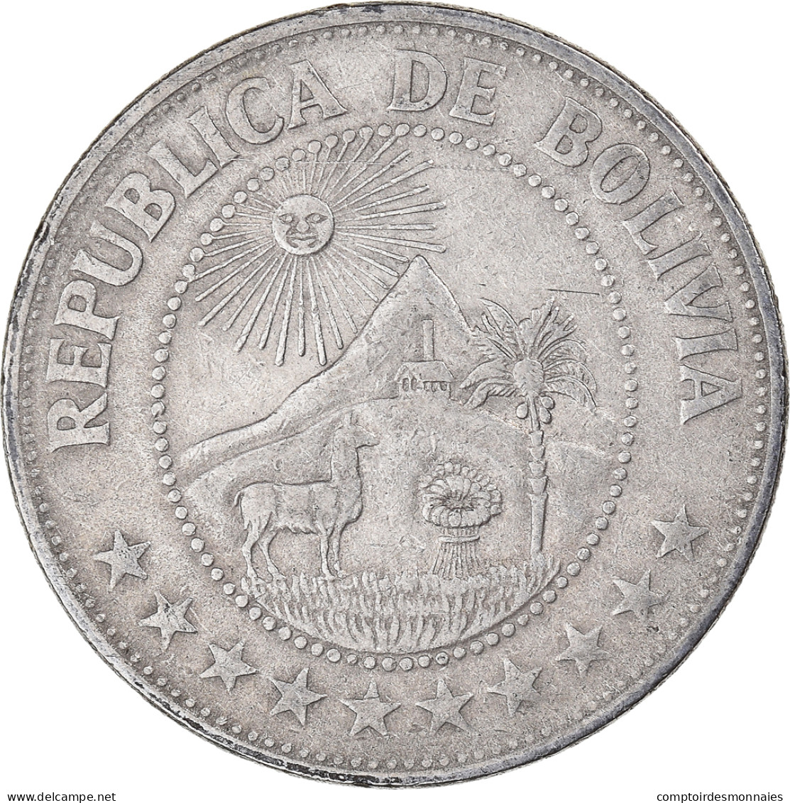 Monnaie, Bolivie, Peso Boliviano, 1969 - Bolivie