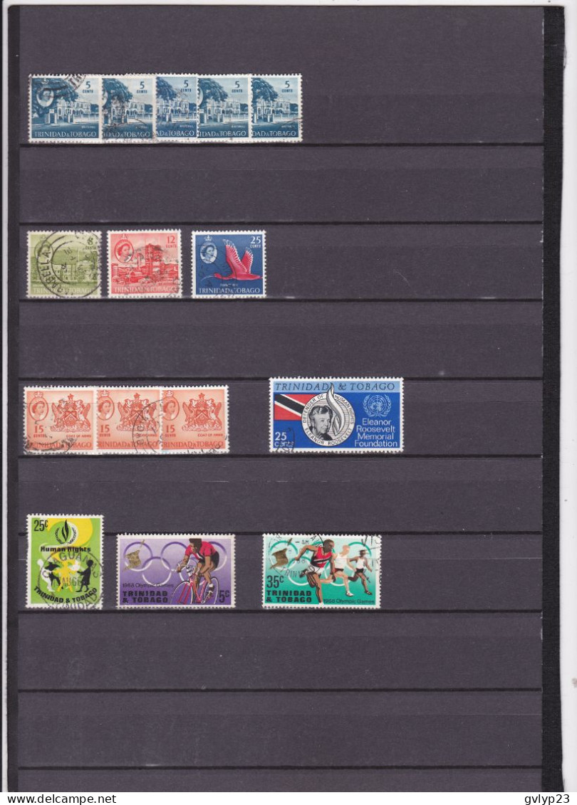 TRINTé/TRINITé ET TOBAGO/UN LOT DE 67 TIMBRES  OBLITéRéS, NEUFS**, NSG DONT MULTIPLES AVANT ET APRèS INDéPENDANCE - Trinidad & Tobago (...-1961)