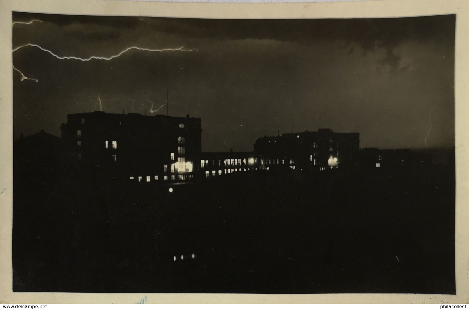 Noordwijk Aan Zee // FOTOKAART // Bliksem Boven Huis Ter Duin 1931? - Noordwijk (aan Zee)