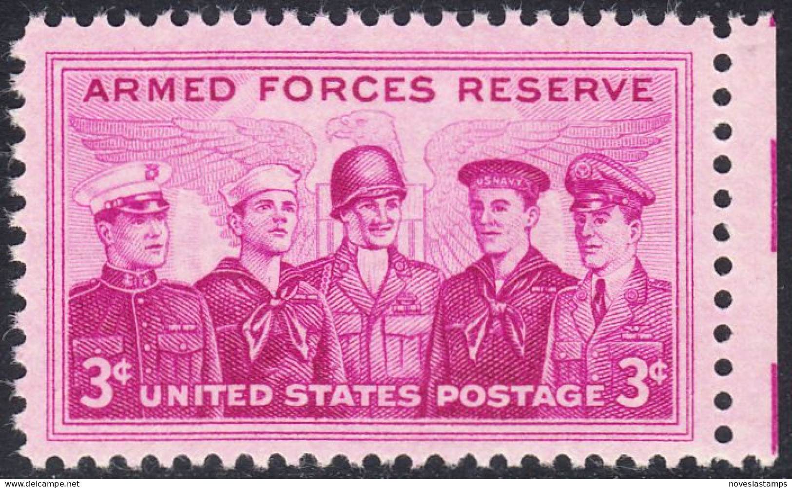 !a! USA Sc# 1067 MNH SINGLE W/ Right Margin (a1) - Armed Fores Reserve - Unused Stamps