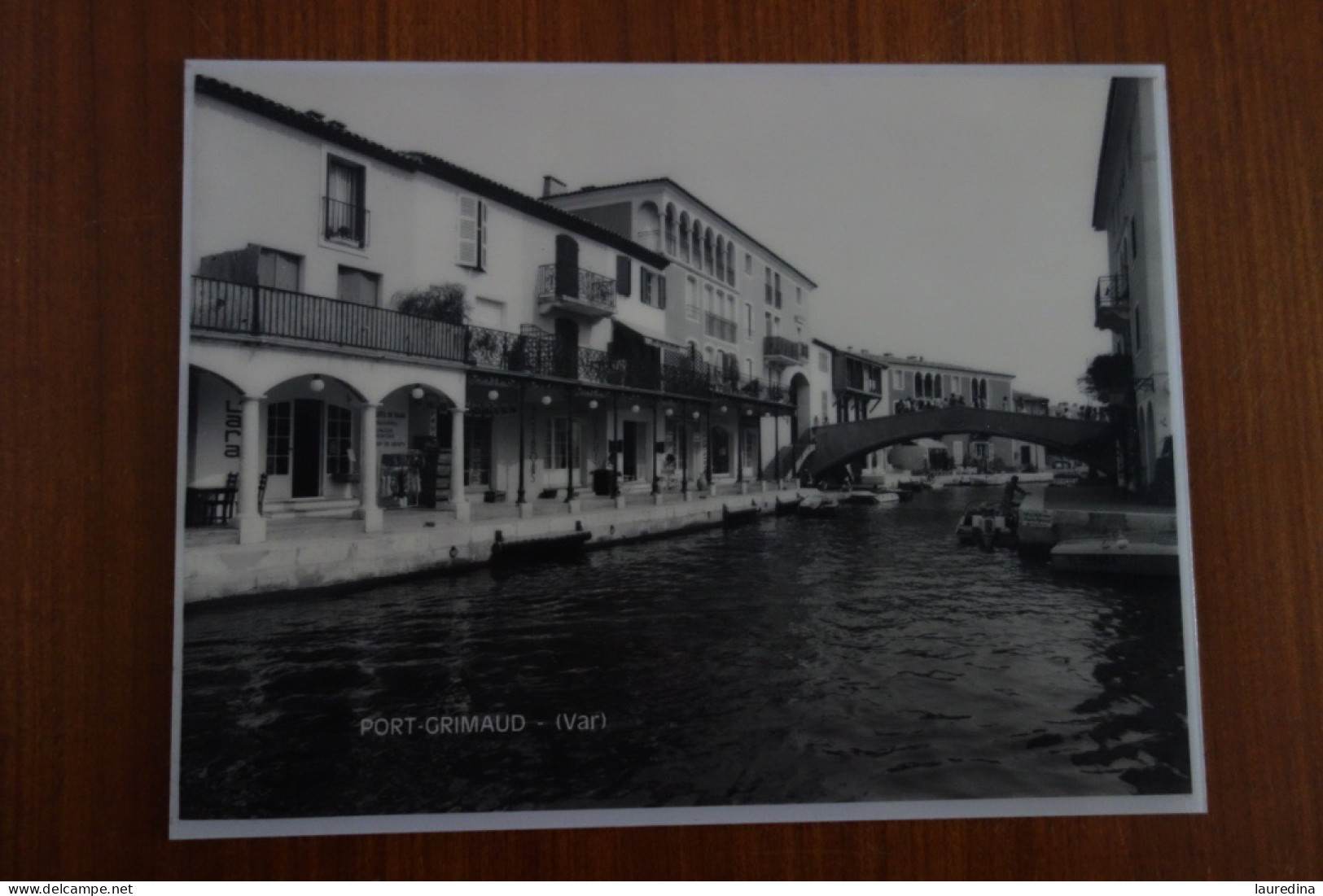 PHOTO VINTAGE DECOR WAGONS SNCF ANNEE 1960 - PORT GRIMAUD (VAR) - Railway