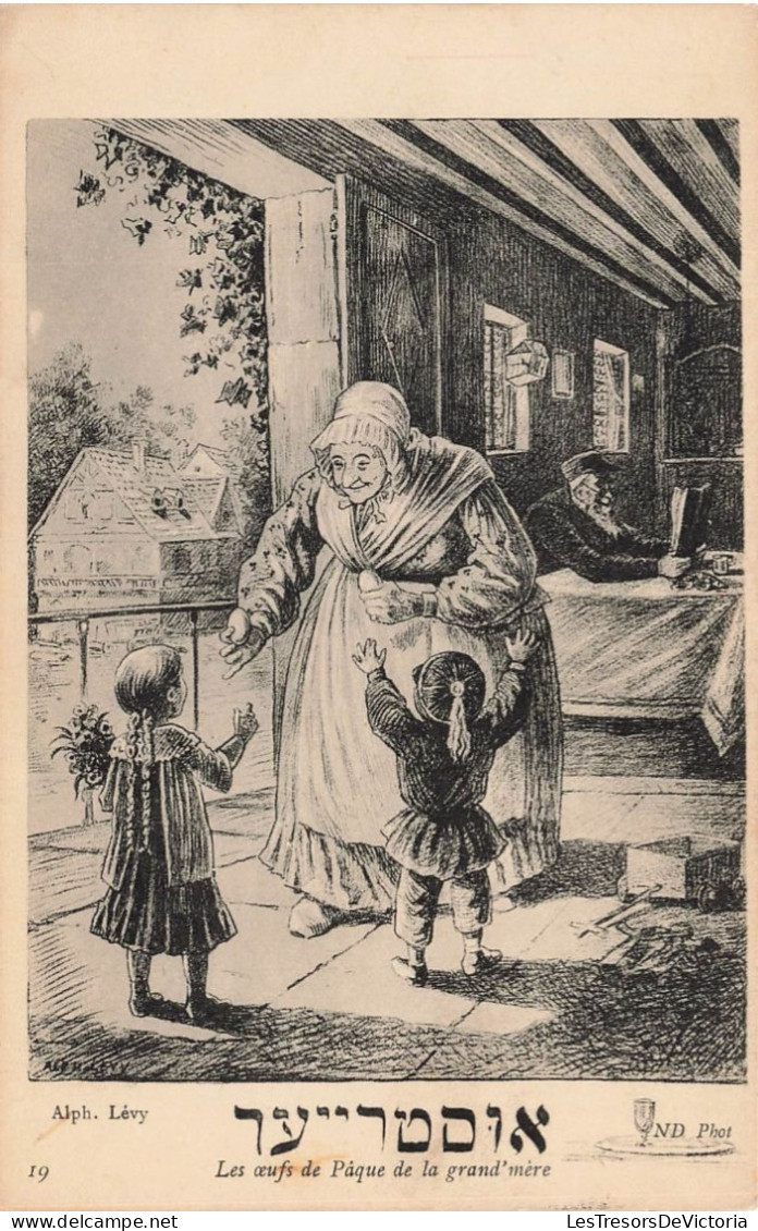 RELIGIONS & CROYANCES - Grand Mère Et Ses Petits Enfants - Les Oeufs De Pâque De La Grand Mère - Carte Postale Ancienne - Other & Unclassified