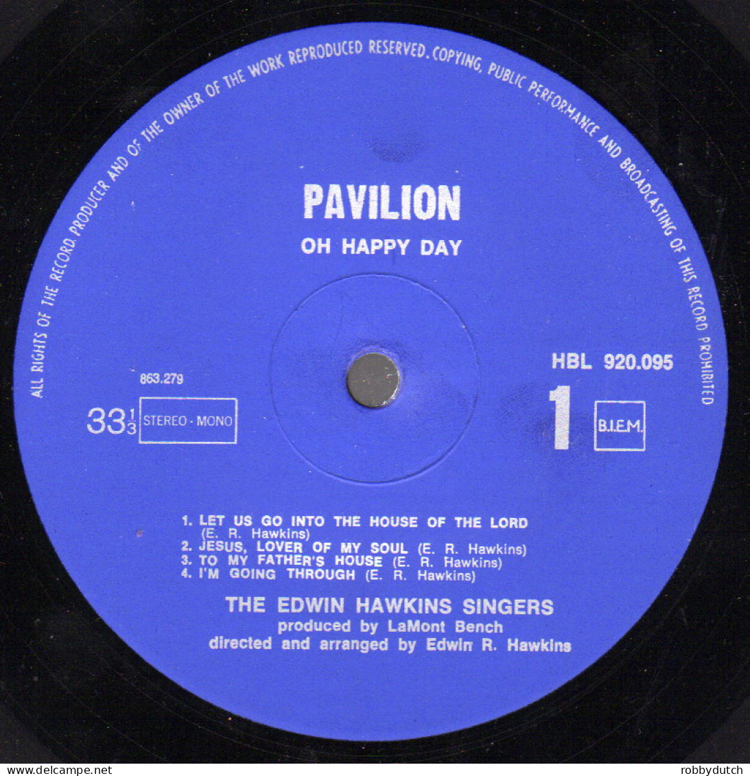 * LP *  EDWIN HAWKINS SINGERS - OH HAPPY DAY (Europe 1969) - Chants Gospels Et Religieux